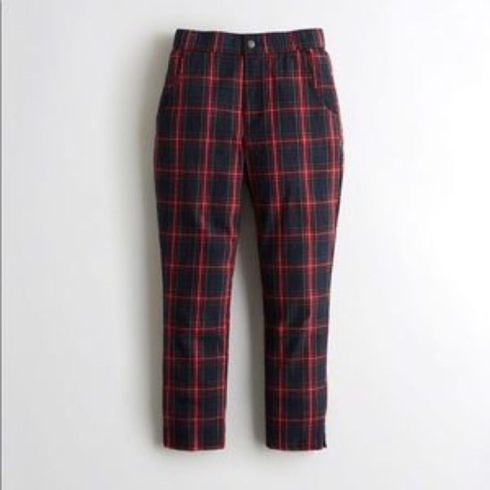 High-rise crop taper pants